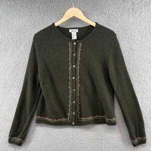 Vintage SKYR Floral Wool Cardigan Sweater S